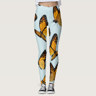 Vintage Illustration der Monarchschmetterlinge Leggings