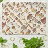 Vintage Illustration der Pilze Handtuch (Gefaltet)