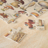 Vintage Illustration der Pilze Puzzle (Seite)