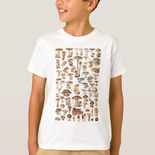 Vintage Illustration der Pilze T-Shirt