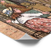 Vintage Illustration "Der Zoo" Poster (Ecke)