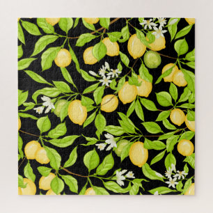 Vintage Illustration der Zweigstelle Lemon Tree Puzzle