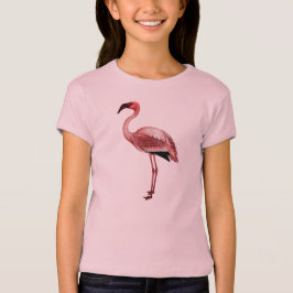 Vintage Illustration des Flamingos T-Shirt