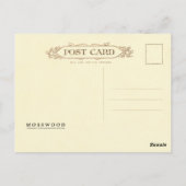 Vintage Illustration des Gelbhammers Postkarte (Rückseite)