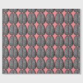 Vintage Illustration des menschlichen Gehirns Geschenkpapier (Flach)