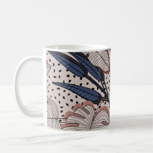Vintage Illustration des tropischen botanischen St Kaffeetasse
