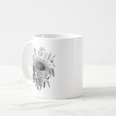 Vintage Illustration des Vogelnestes Kaffeetasse (Vorderseite Links)