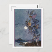 Vintage Illustration Edmund Dulac Fairies Postkarte (Vorne/Hinten)