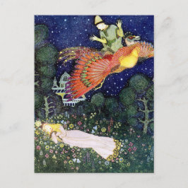 Vintage Illustration Edmund Dulac Firebird Postkarte