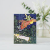 Vintage Illustration Edmund Dulac Firebird Postkarte (Stehend Vorderseite)