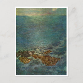 Vintage Illustration Edmund Dulac Little Mermaid Postkarte