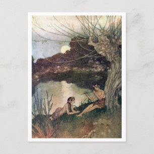 Vintage Illustration Edmund Dulac Tempest Postkarte