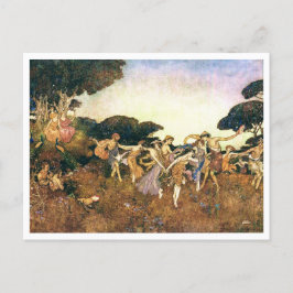 Vintage Illustration Edmund Dulac Tempest Postkarte