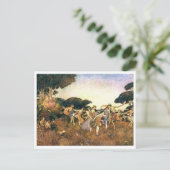 Vintage Illustration Edmund Dulac Tempest Postkarte (Stehend Vorderseite)