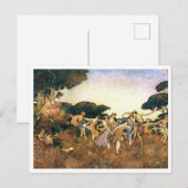 Vintage Illustration Edmund Dulac Tempest Postkarte (Vorne/Hinten)