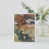 Vintage Illustration Edmund Dulac Tempest Postkarte (Stehend Vorderseite)