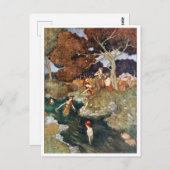 Vintage Illustration Edmund Dulac Tempest Postkarte (Vorne/Hinten)