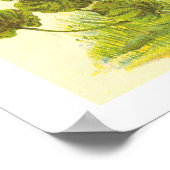 Vintage Illustration einer schleichenden Charlie-P Poster (Ecke)