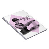 Vintage Illustration eines Damenbackens Notizblock (Rechte Seite)