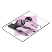 Vintage Illustration eines Damenbackens Notizblock (Linke Seite)