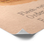 Vintage Illustration eines Skunk (1874) Poster (Ecke)