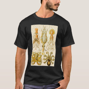 Vintage-Illustration eines Unterwasser-Oktopus T-Shirt