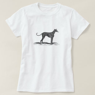 Vintage-Illustration eines Windhunds aus dem 19. J T-Shirt