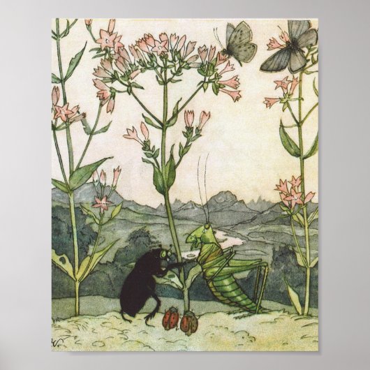 Vintage Illustration Else Wenz-Vietor Poster (Vorne)