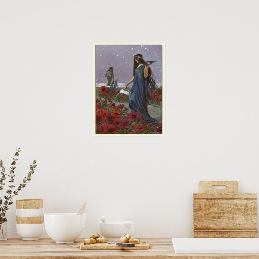 Vintage Illustration Fairy Maidens Poster (Küche)