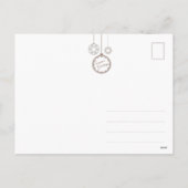 Vintage Illustration Feiertagspostkarte (Rückseite)