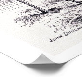 Vintage Illustration "Flamingo" Poster (Ecke)