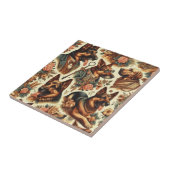 Vintage Illustration Fliese (Seite)