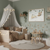 Vintage Illustration Forest Children Elsa Beskow Poster