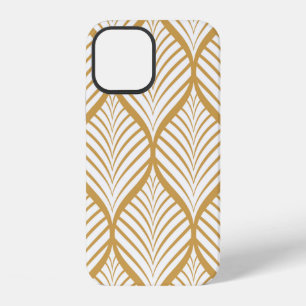 vintage-illustration geometrischer blätter nahtlos iPhone 12 hülle