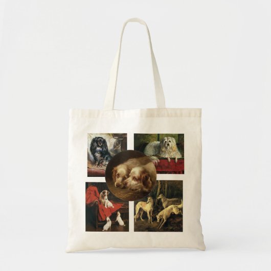 Vintage Illustration Hunde und Welpen! Tragetasche (Vorne)