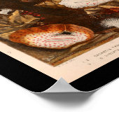 Vintage Illustration in Anemone Poster (Ecke)