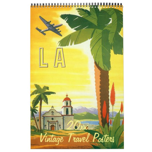Vintage Illustration International Travel Posters Kalender (Titelbild)