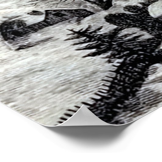 Vintage Illustration "Jack Frost" Poster (Ecke)