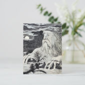 Vintage Illustration "Jack Frost" Postkarte (Stehend Vorderseite)