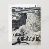 Vintage Illustration "Jack Frost" Postkarte (Vorne/Hinten)
