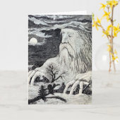 Vintage Illustration "Jack-Frosts" Karte (Gelbe Blume)