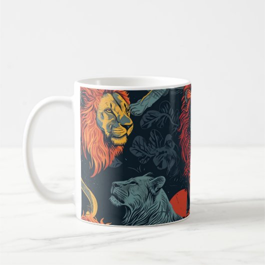 Vintage Illustration Kaffeetasse (Links)