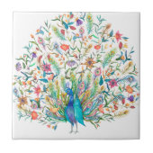 Vintage Illustration Keramik Tile Fliese (Vorderseite)