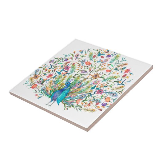 Vintage Illustration Keramik Tile Fliese (Seite)