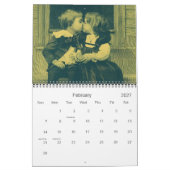 Vintage Illustration Kinder und Babys Kalender (Feb 2027)