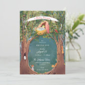 Vintage Illustration Kinderschuhwerk Tops Kinderdu Einladung (Stehend Vorderseite)