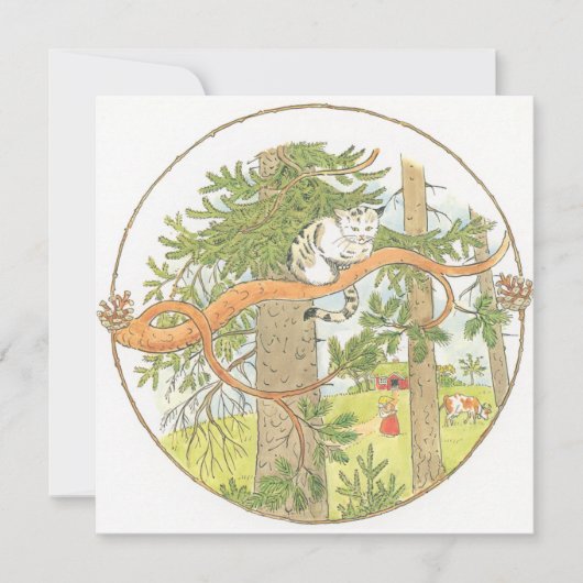 Vintage Illustration Kleine alte Frau Elsa Beskow (Vorderseite)