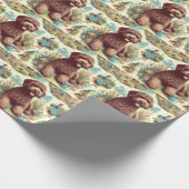 Vintage Illustration Lagotto Romagnolo Geschenkpapier (Ecke)