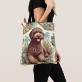 Vintage Illustration Lagotto Romagnolo Tasche (Von Nahem)