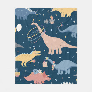 Vintage Illustration mit der Geburtstagsparty von Fleecedecke